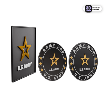 Proud Army Parents Emblem Pack - Stickmadly