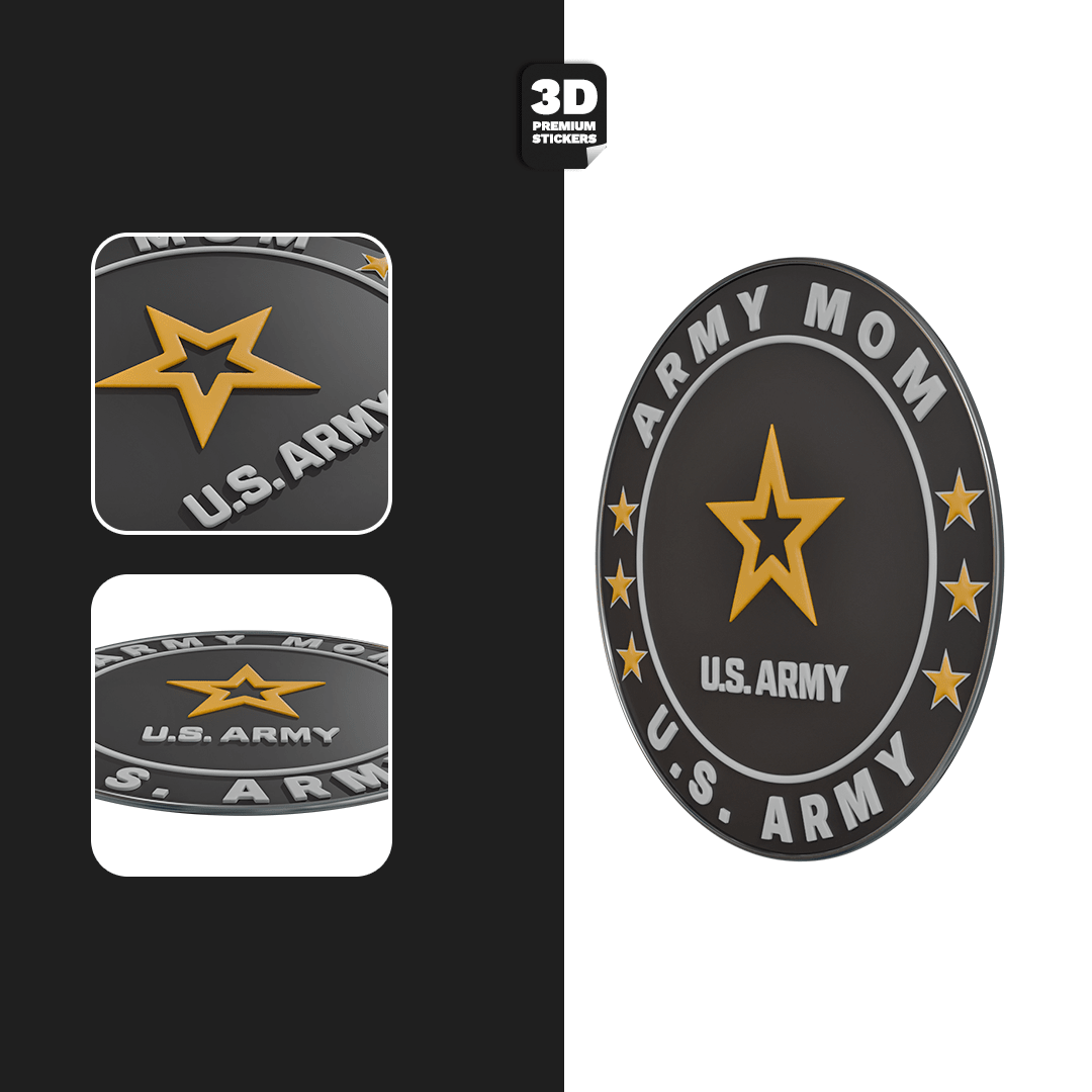 Proud Army Parents Emblem Pack - Stickmadly