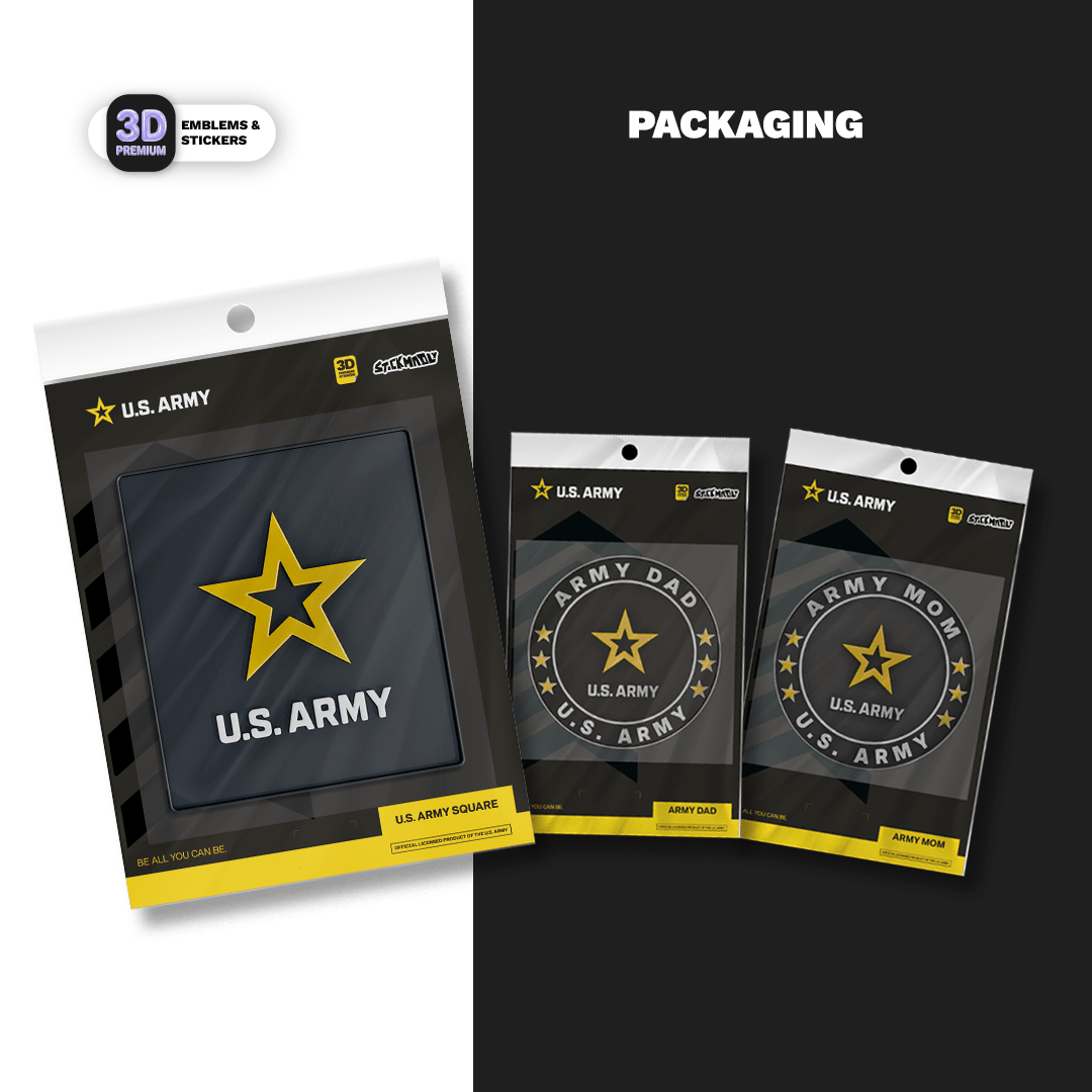 Proud Army Parents Emblem Pack - Stickmadly