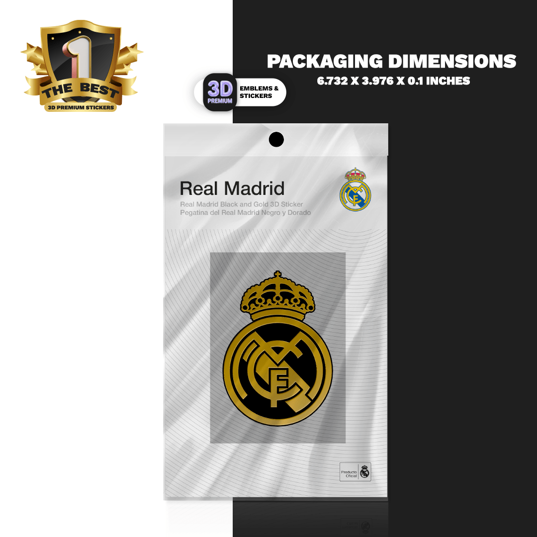 REAL MADRID BLACK AND GOLD - Stickmadly