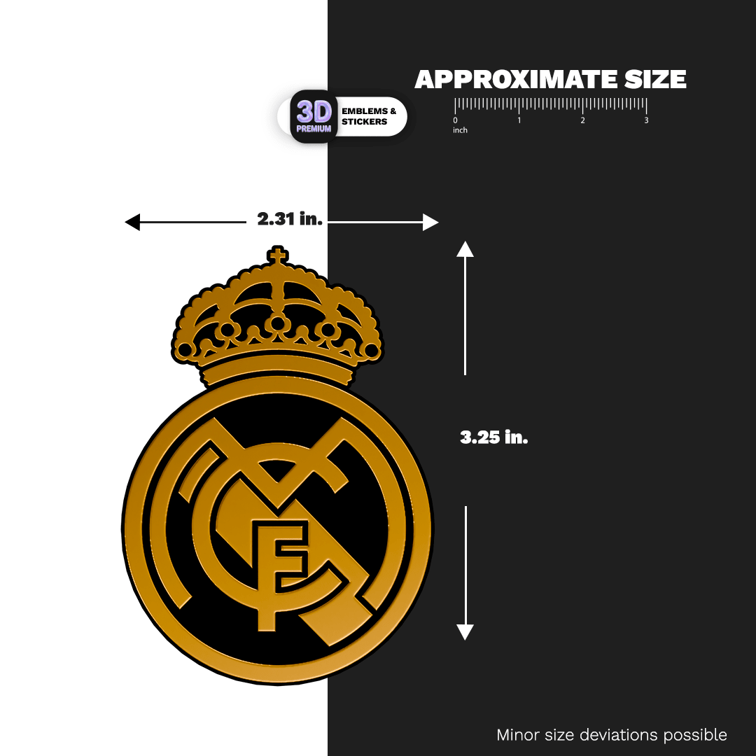 REAL MADRID BLACK AND GOLD - Stickmadly