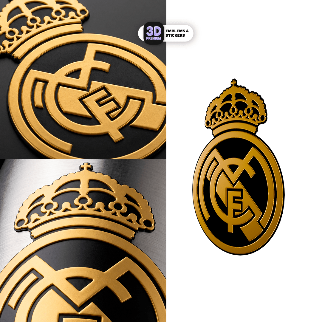 REAL MADRID BLACK AND GOLD - Stickmadly