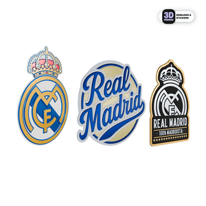 Real Madrid Essentials Emblems Pack - Stickmadly