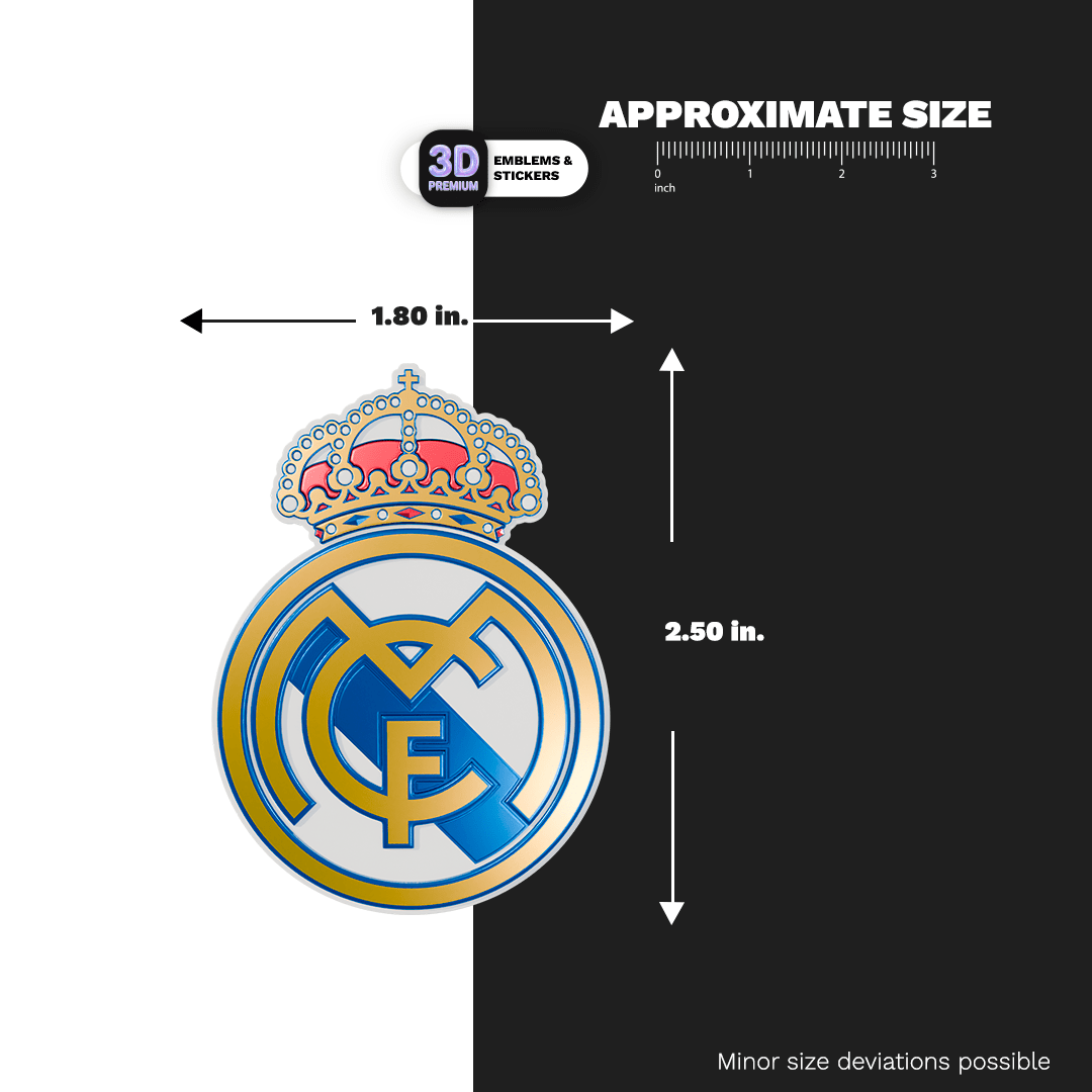 REAL MADRID METALLIC - Stickmadly