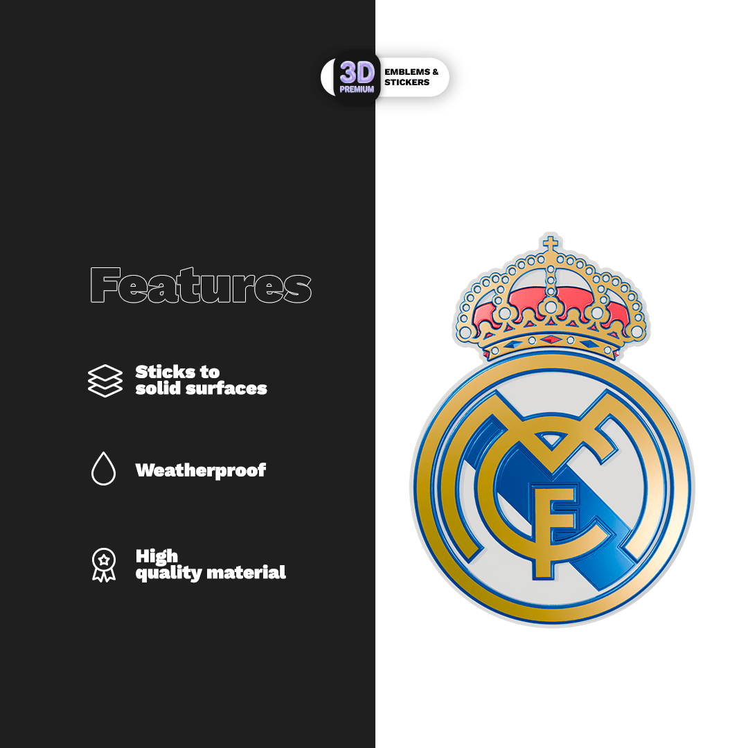 REAL MADRID METALLIC - Stickmadly