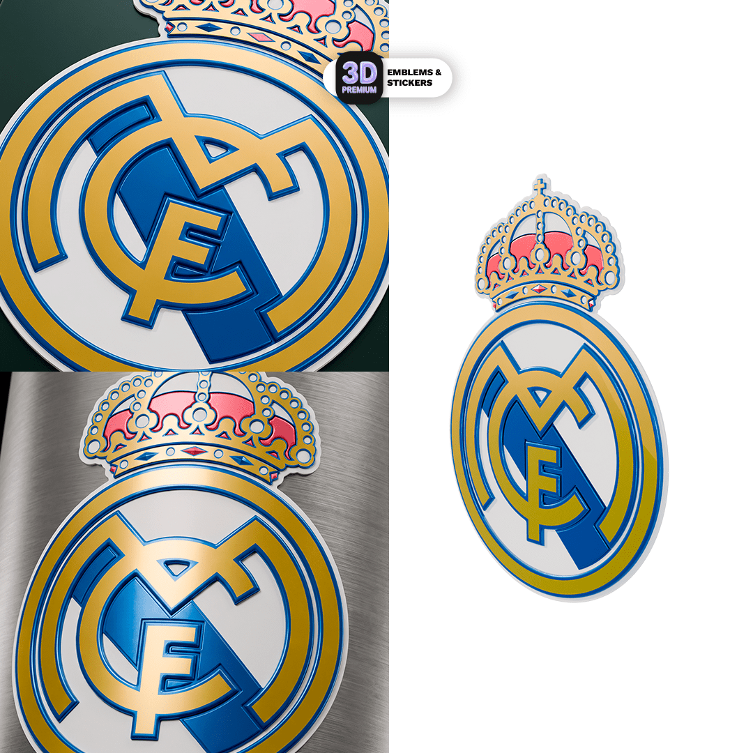 REAL MADRID METALLIC - Stickmadly