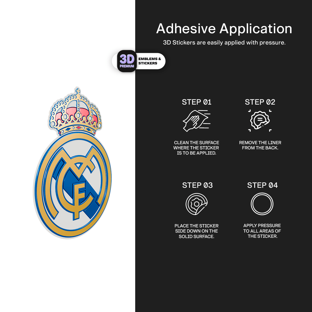 REAL MADRID METALLIC - Stickmadly
