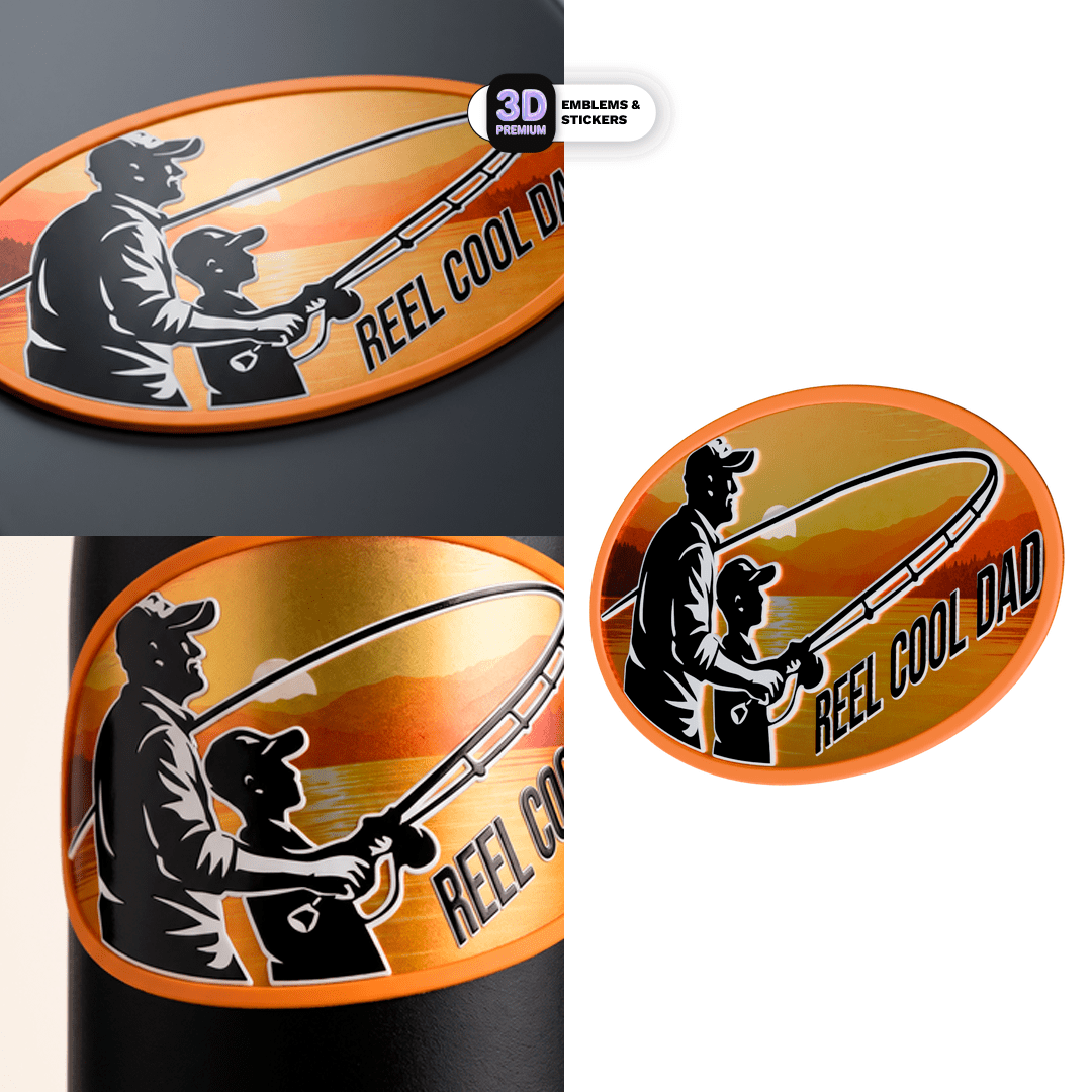 REEL COOL DAD - Stickmadly