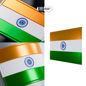 REPUBLIC OF INDIA FLAG - Stickmadly