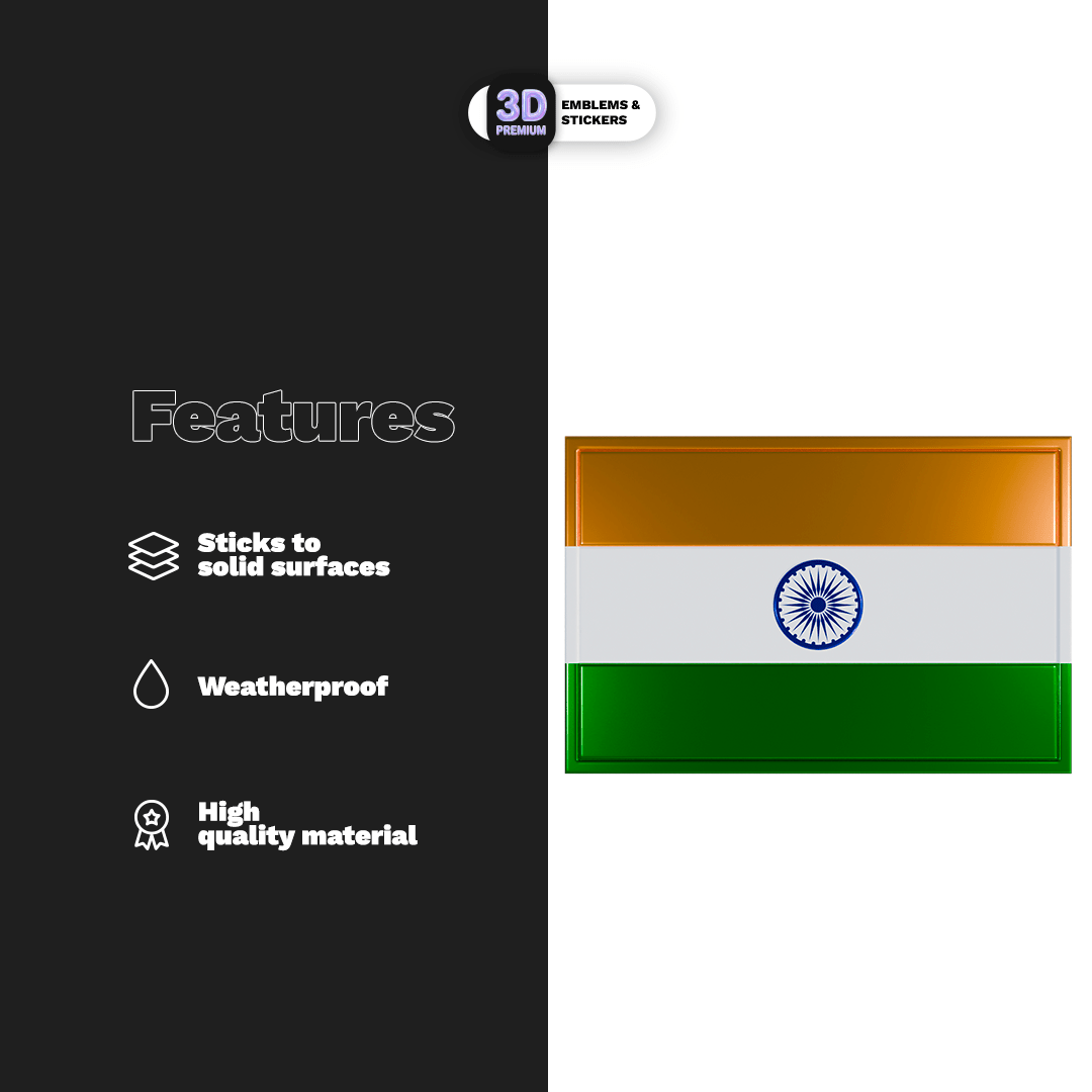 REPUBLIC OF INDIA FLAG - Stickmadly
