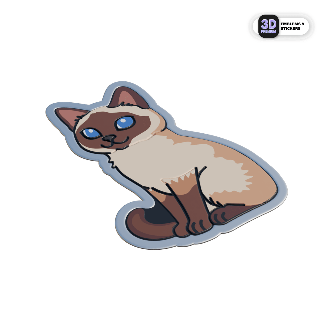 SIAMESE CAT - Stickmadly