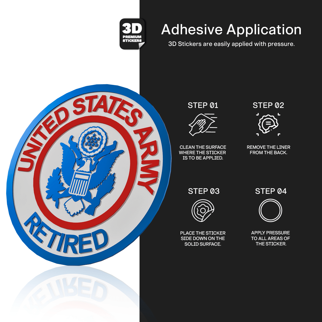 United States Army Retired - Stickmadly