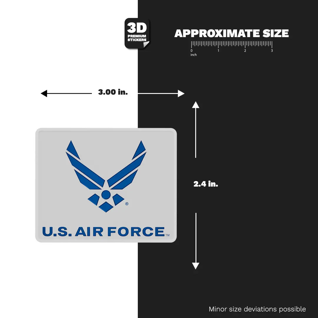 U.S. AIR FORCE Square Emblem - Stickmadly