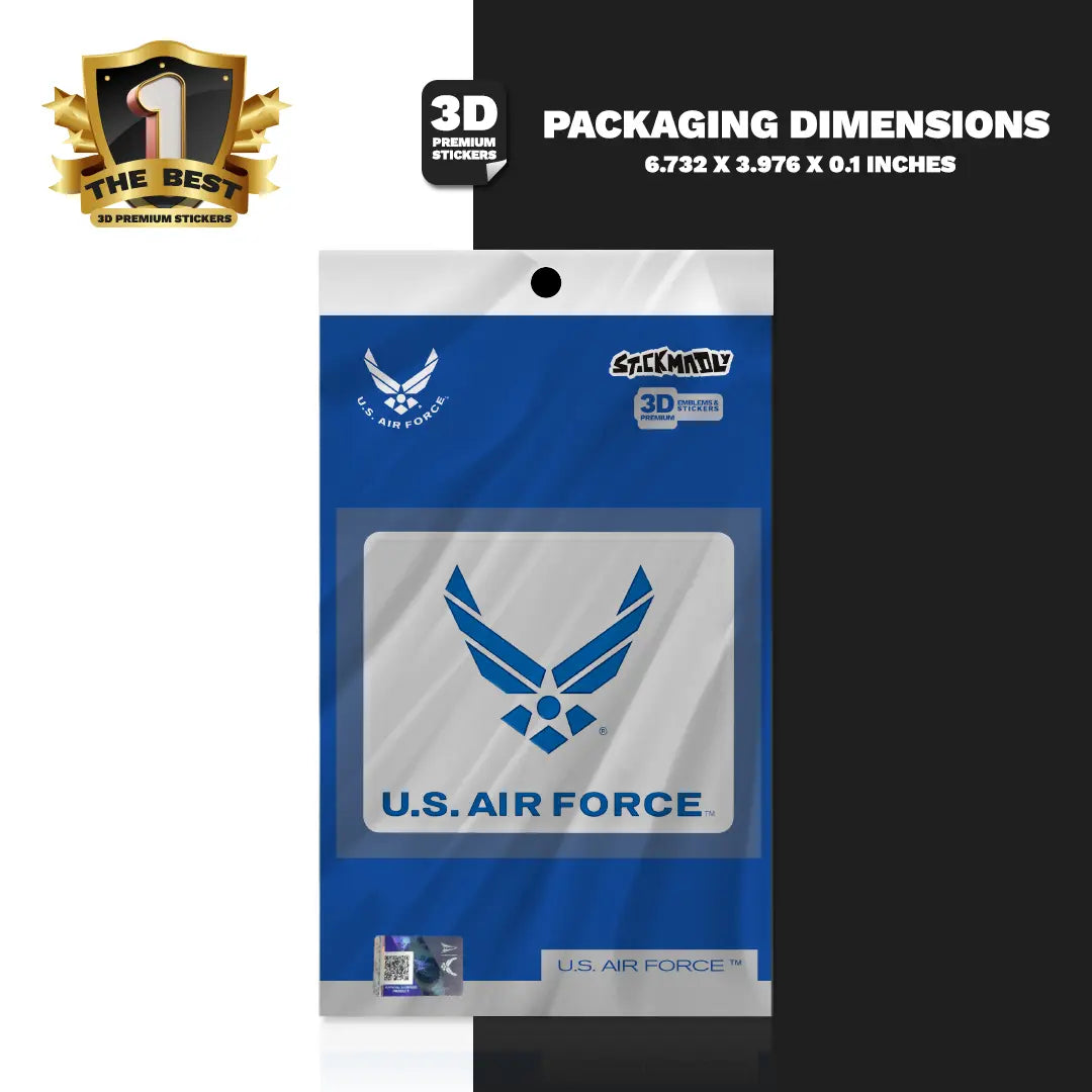 U.S. AIR FORCE Square Emblem - Stickmadly