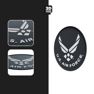 U.S. AIRFORCE BLACK CIRCLE - Stickmadly