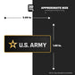 U.S. ARMY Gold Rectangle - Stickmadly