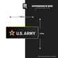 U.S. ARMY Gold Rectangle - Stickmadly