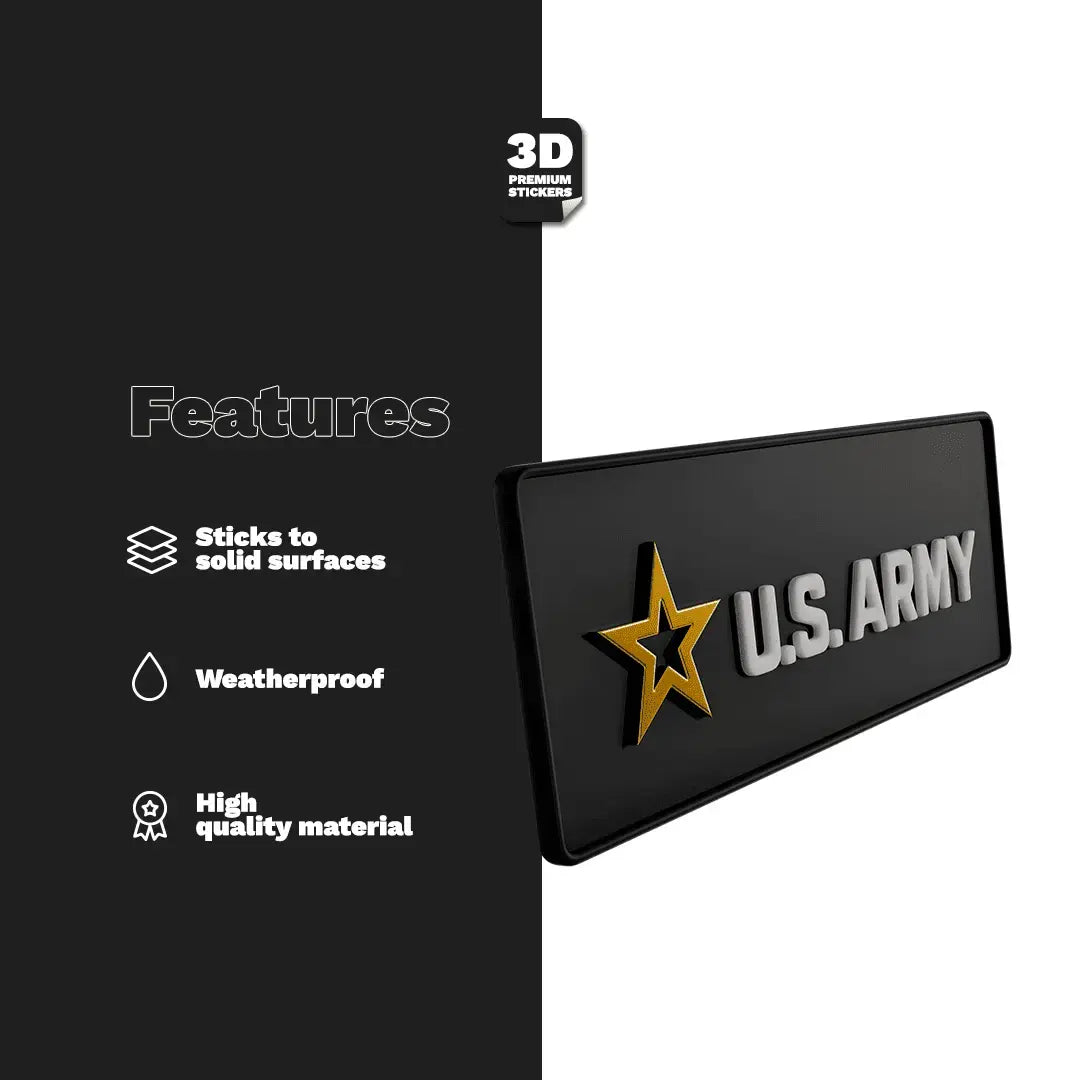 U.S. Army Rectangle - Stickmadly