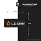 U.S. Army Rectangle size 3'' - Stickmadly