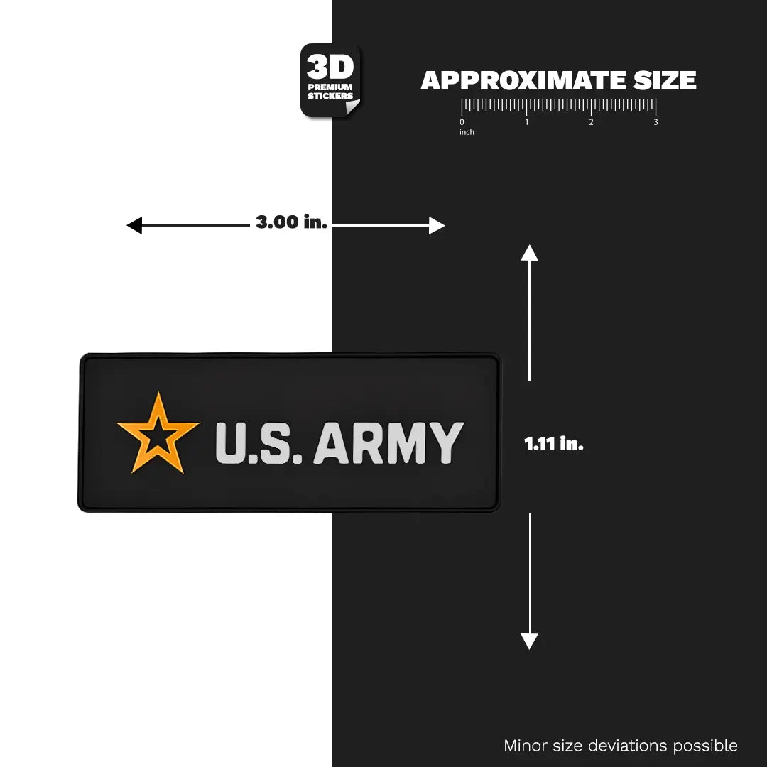 U.S. Army Rectangle size 3'' - Stickmadly