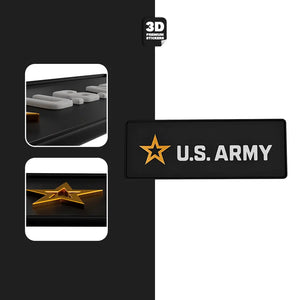 U.S. Army Rectangle Front View - Stickmadly