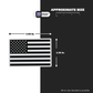 USA FLAG FULL WHITE & BLACK - Stickmadly