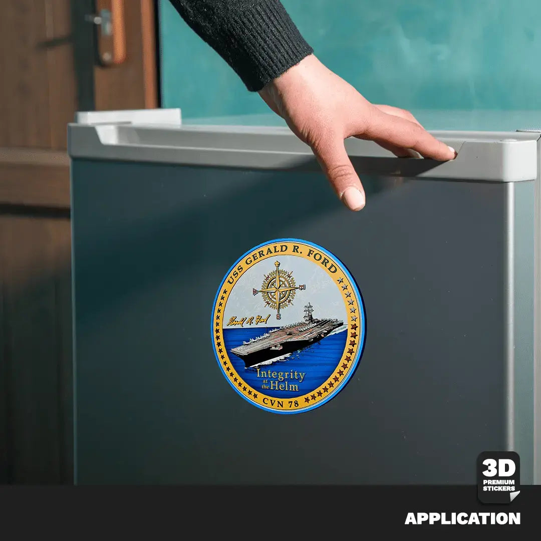 USS GERALD R. FORD CVN-78 STICKER - Stickmadly
