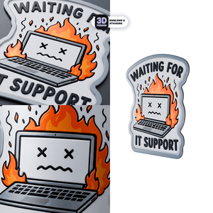 WAITING FOR IT SUPPORT - Stickmadly